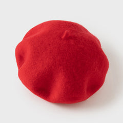 Dave&Bella Toddler Girls Charming Red Versatile Soft Pure Wool Berets