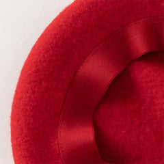 Dave&Bella Toddler Girls Charming Red Versatile Soft Pure Wool Berets