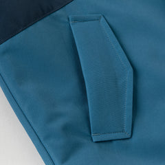 Dave&Bella Kids Boys Blue Outwear Hooded Mid-length Two-piece Padded Coats Set