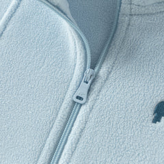 Dave&Bella Kids Boys Blue Outwear Hooded Mid-length Two-piece Padded Coats Set