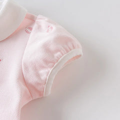 Dave&Bella Girls Summer Cartoon Striped Princess Dress