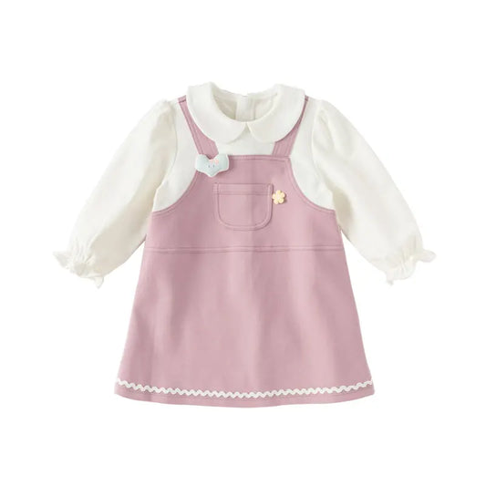 Dave&Bella Children Girls Spring Sweet Festival Purple Dresses