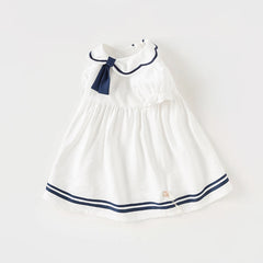 Dave&Bella Summer Girls Sweet White A-line Dress