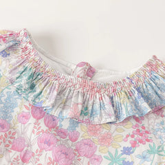 Dave&Bella Girls Summer Sleeveless Floral Sleeveless Princess Dress