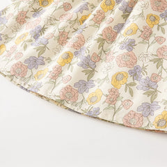 Dave&Bella Toddler Girls Smocked Sundress Cotton Playwear Vintage Princess Dress