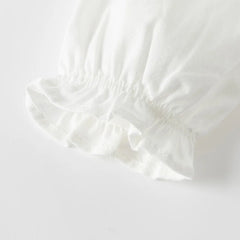 Dave&Bella Girls Spring White Pleated Skirt Set