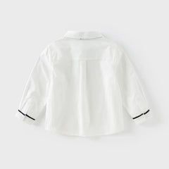 Dave&Bella Kids Boy Formal Cotton Shirts with Ties