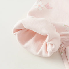 Dave&Bella Baby Girl Newborn Casual Cotton Floral Romper Jumpsuit