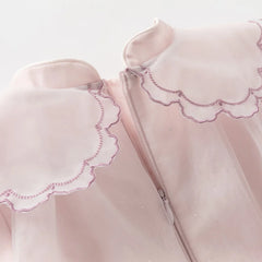 Dave&Bella Toddler Girls Cute Mesh Embroidery Princess Party Dress