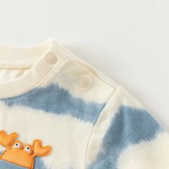 Dave&Bella Toddler Boy Summer Casual Blue T-shirt Short Pants Sets