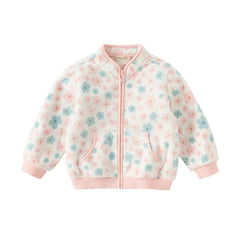 Dave&Bella Toddler Girls Fleece Jacket – Soft Versatile “Hug Jacket”