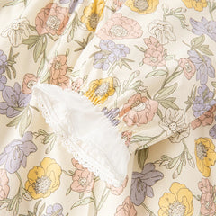 Dave&Bella Toddler Girls Smocked Sundress Cotton Playwear Vintage Princess Dress