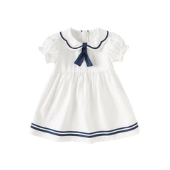 Dave&Bella Summer Girls Sweet White A-line Dress