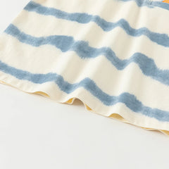 Dave&Bella Toddler Boy Summer Casual Blue T-shirt Short Pants Sets