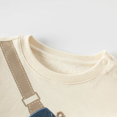 Dave&Bella Boys Spring Cartoon Bear Clothes Set