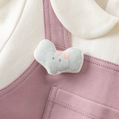 Dave&Bella Toddler Girls Sweet Festival Purple Long Sleeve Dresses