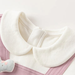 Dave&Bella Toddler Girls Sweet Festival Purple Long Sleeve Dresses