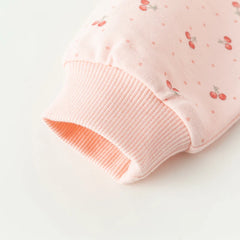 Dave&Bella Girls Spring Adorable Pink Floral Printed Sweatshirt Tops