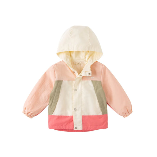 Dave&Bella Girls Spring Zipper Outwear Hoodie Coat