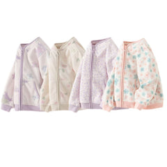 Dave&Bella Toddler Girls’ Fleece Jacket – Autumn 2025 New “Hug Jacket”