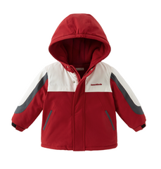 Dave&Bella Unisex Kids/Toddler Casual Hooded Jacket — Windproof & Fleece-Lined
