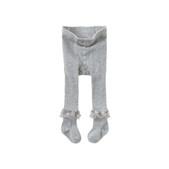 Dave&Bella Girls Autumn Sweet Mesh Lace Footed Tights Leggings