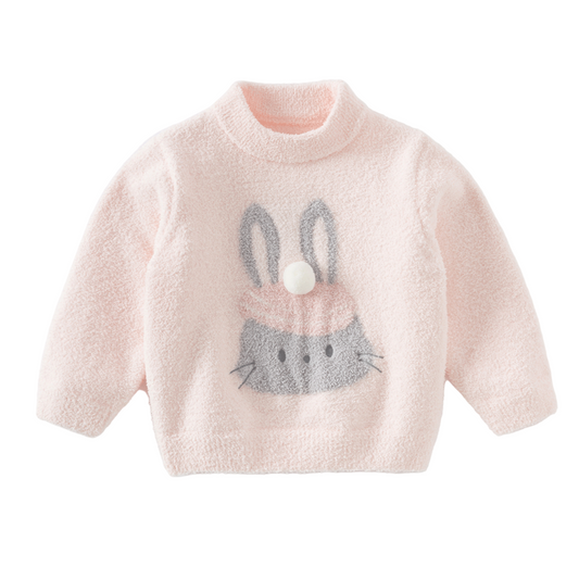 Dave&Bella Toddler Girls/Boys Playful Delicate Jacquard Chenille Sweater Tops