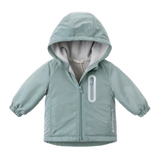 Dave&Bella Toddler/Kids Unisex Outdoor Multicolor Hooded Coat — Windproof & Insulated