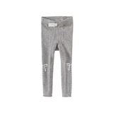 Dave&Bella Toddler Girls Grey Casual Footless Leggings