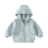 Dave&Bella Toddler/Kids Girls/Boys Multi-color Versatile Soft Long Sleeve Hooded Coats