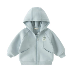 Dave&Bella Toddler/Kids Girls/Boys Multicolor Versatile Soft Long Sleeve Hooded Coats