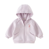 Dave&Bella Toddler/Kids Girls/Boys Multi-color Versatile Soft Long Sleeve Hooded Coats