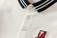 Dave&Bella Boys Autumn College Style Cotton Polo T-shirt