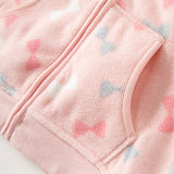 Dave&Bella Toddler Girls Fleece Jacket – Soft Versatile “Hug Jacket”