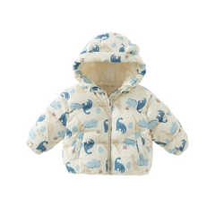 Dave&Bella Toddler Girls/Boys Winter Animal Print Windproof Outwear Hooded Down Coats