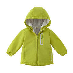Dave&Bella Toddler/Kids Unisex Outdoor Multicolor Hooded Coat — Windproof & Insulated