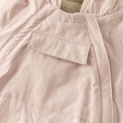 Dave&Bella Baby Girls/Boys Winter Cute Indoor Warm Hooded One-Piece Romper