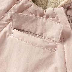 Dave&Bella Baby Girls/Boys Winter Cute Indoor Warm Hooded One-Piece Romper