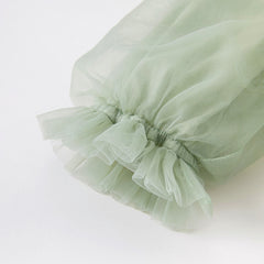 Dave&Bella Toddler Girls Grey Green Mesh A-line Princess Dress