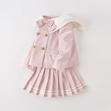Dave&Bella Toddler Girls Purple Pink Tops Short Skirts Sets