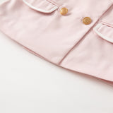Dave&Bella Toddler Girls Purple Pink Tops Short Skirts Sets