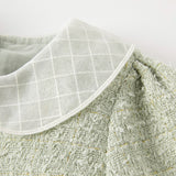 Dave&Bella Toddler Girls Delicate Grey Green A-line Party Mesh Dress