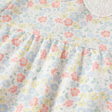 Dave&Bella Baby Girls Sweet Cotton Floral Print Rompers Jumpsuit
