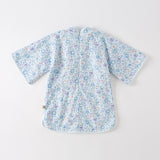 Dave&Bella Toddler Girls Blue Floral Print Chinese-style Elegance Party Dress