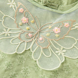 Dave&Bella Toddler Girls Classic Green Chinese-style A-line Dress