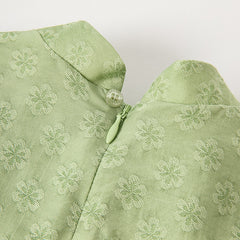 Dave&Bella Toddler Girls Autumn Classic Green Chinese Style Dress