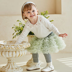 Dave&Bella Baby Girl Spring Long Sleeve Cotton Top