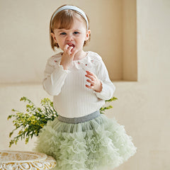 Dave&Bella Baby Girl Spring Long Sleeve Cotton Top