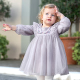 Dave&Bella Toddler Girls Noble Mesh Fashion Princess Mesh Dresses
