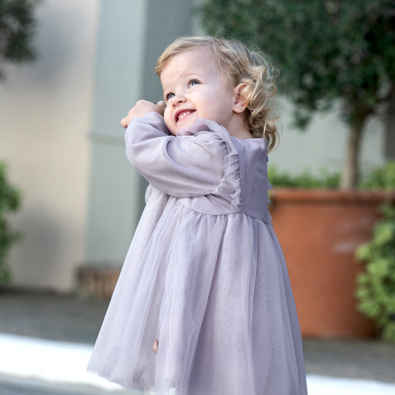 Dave&Bella Toddler Girls Noble Mesh Fashion Princess Mesh Dresses